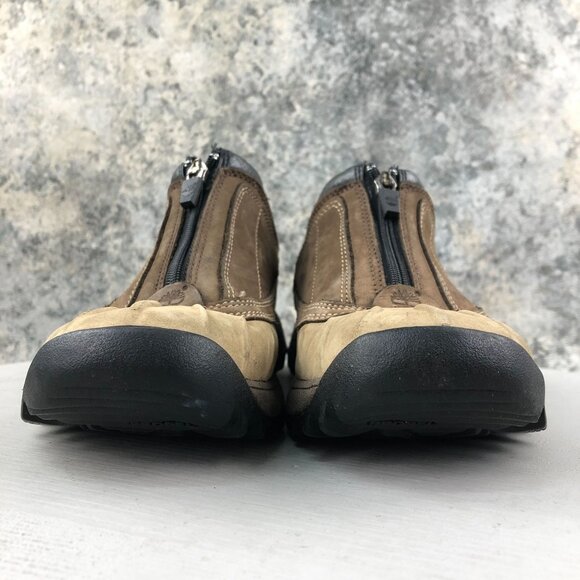 Timberland Women's Size 6.5M Canard Brown Genuine Leather Front Zip Ankle Boots - Picture 2 of 15